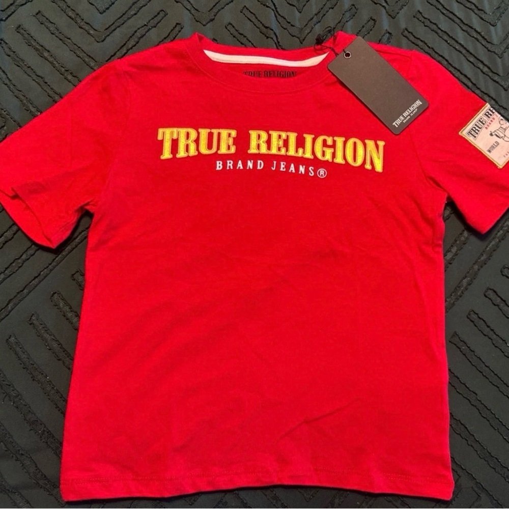 Boys Small (4) True Religion Vibrant Red Tee